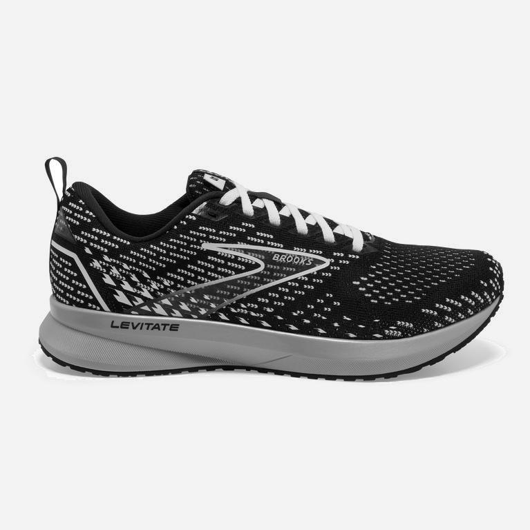 Brooks Levitate 5 Hardloopschoenen voor Dames Zwart/Grijs/Wit (RMFPT-5280)